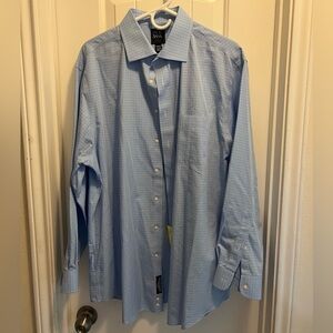 Jos. A. Bank Travelers Collection Light Blue Dress Shirt